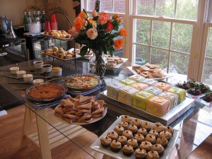 Baby-Shower-Food-Table-And-Dessert