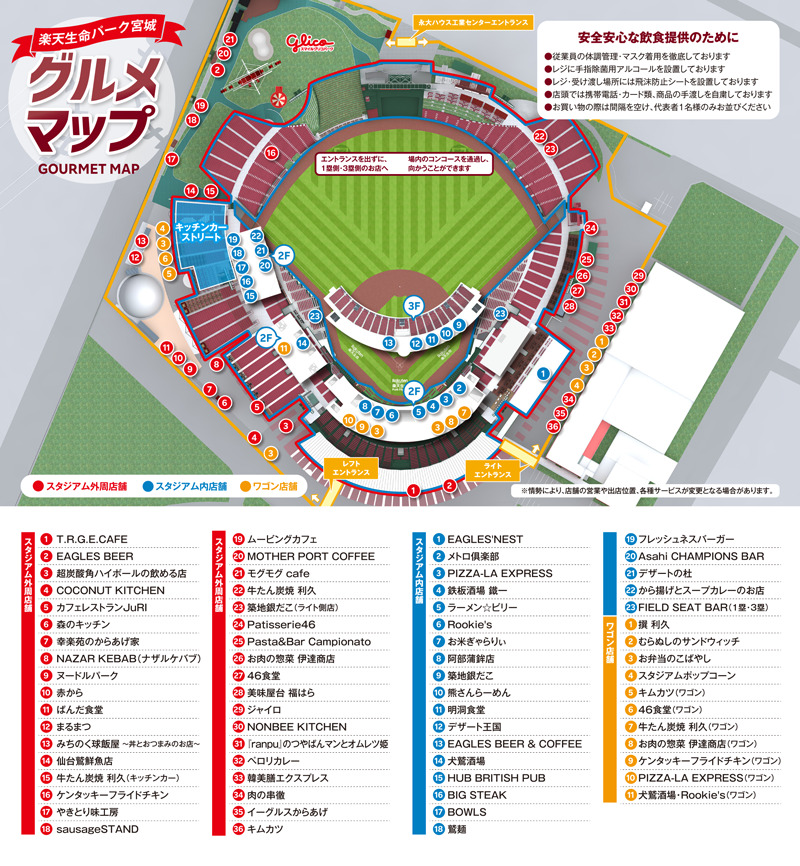 2023年楽天球場（モバイルパーク）持ち込み禁止物は？弁当・水筒