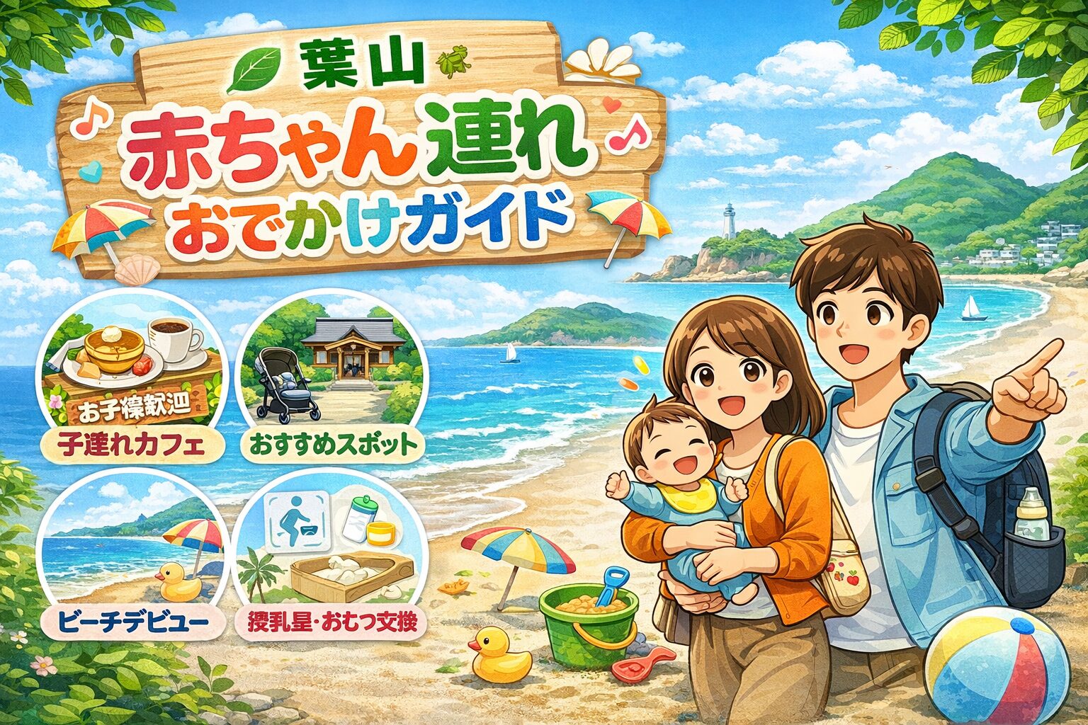 葉山 赤ちゃん連れおでかけガイド2026｜0歳・1歳・2歳と楽しむスポット＆モデルコース
