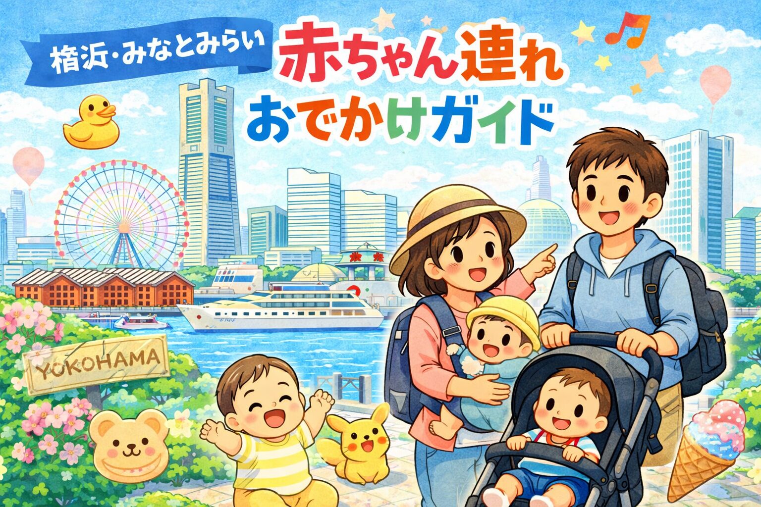 横浜みなとみらい 赤ちゃん連れおでかけガイド2026|0歳・1歳・2歳と楽しむスポット&モデルコース