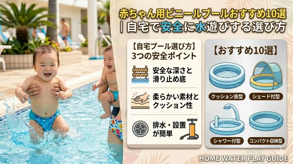 赤ちゃん用ビニールプールおすすめ10選｜自宅で安全に水遊びする選び方