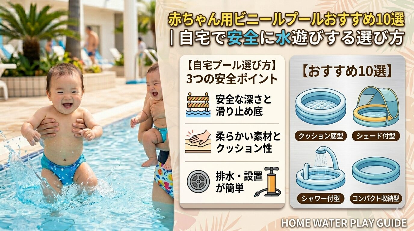 赤ちゃん用ビニールプールおすすめ10選｜自宅で安全に水遊びする選び方