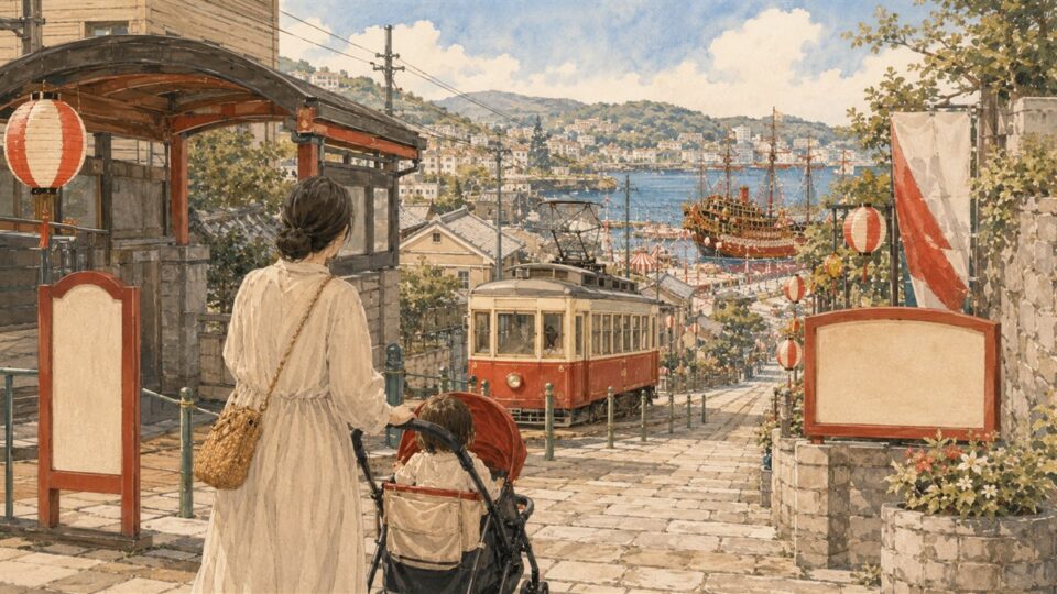 長崎くんちの子連れ移動動線