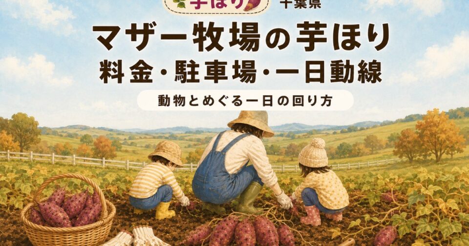 マザー牧場の芋ほり2026|収穫時期・料金・駐車場と子連れガイド【千葉県】