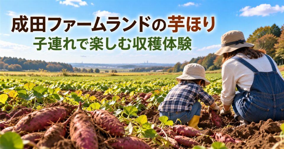 成田ファームランドの芋ほり2026|予約・駐車場と子連れガイド【千葉県】