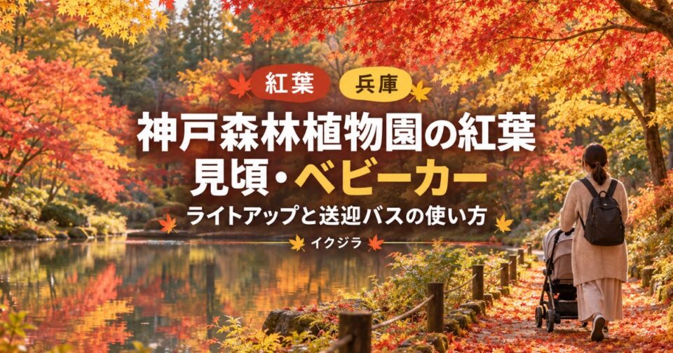 神戸森林植物園の紅葉2026｜見頃・駐車場と赤ちゃん連れ・ベビーカー【兵庫県】