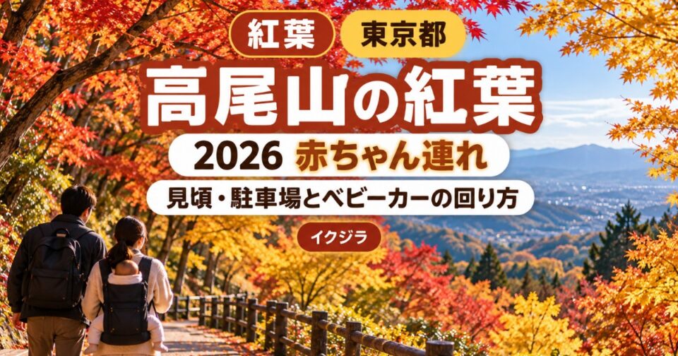 高尾山の紅葉2026｜見頃・駐車場と赤ちゃん連れ・ベビーカーの回り方【東京都】