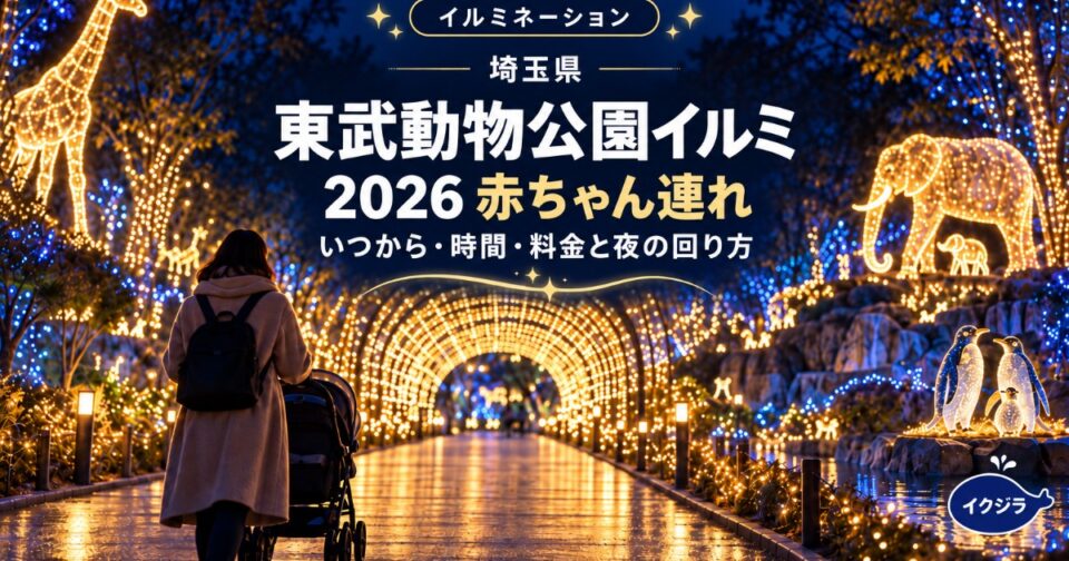 東武動物公園イルミ2026｜いつから・時間・料金と赤ちゃん連れの回り方【埼玉県】