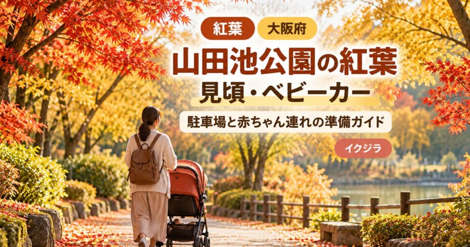 山田池公園の紅葉2026｜見頃・駐車場と赤ちゃん連れ・ベビーカー【大阪府】